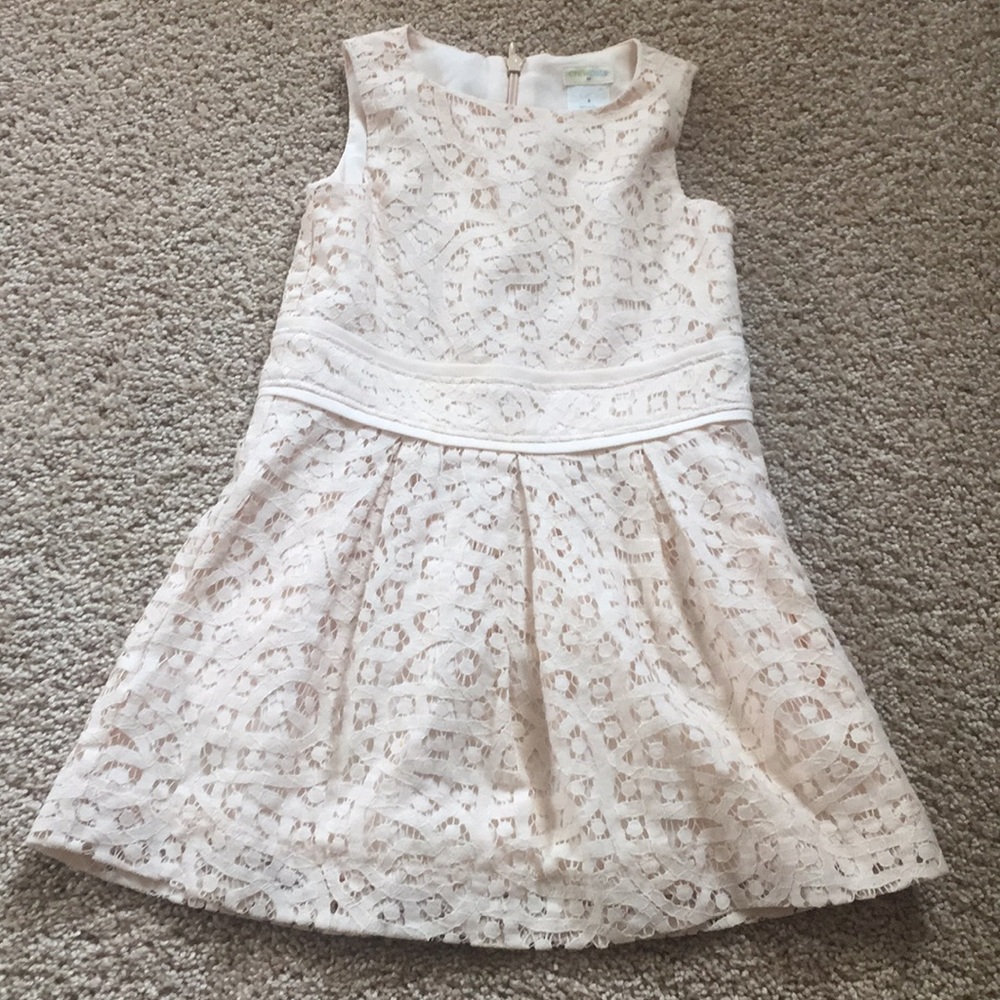 Crew Cuts Factory cream colored dress